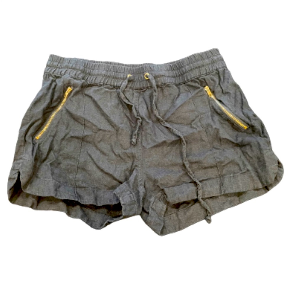 Love Tree navy blue linen shorts